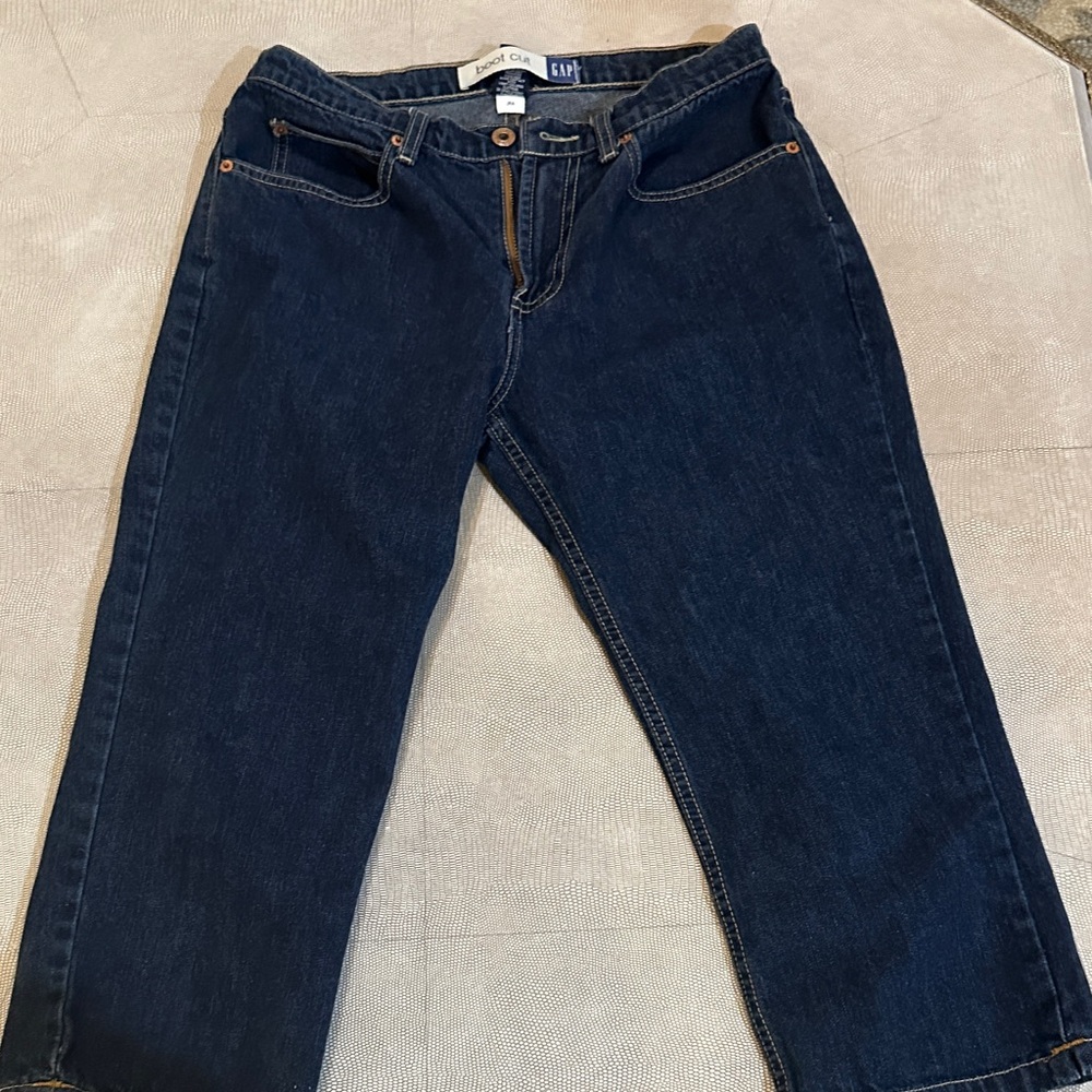 GAP Women's Dark Blue capri jeans